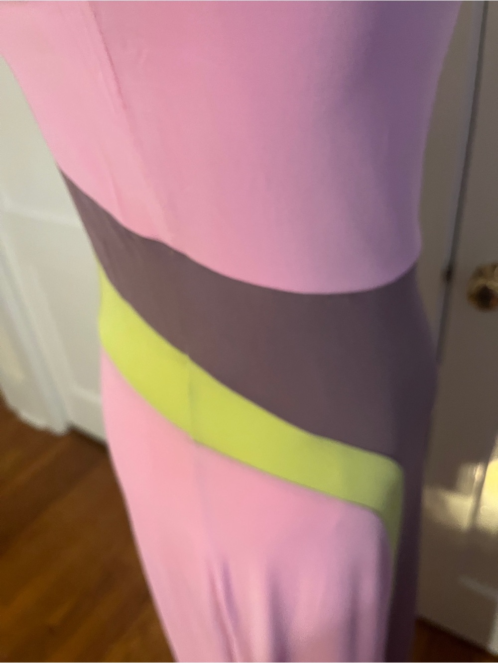 Plein Sud Pink Mod Colorblock Maxi Dress – Sculptural 90s Graphic - Picture 7 of 14